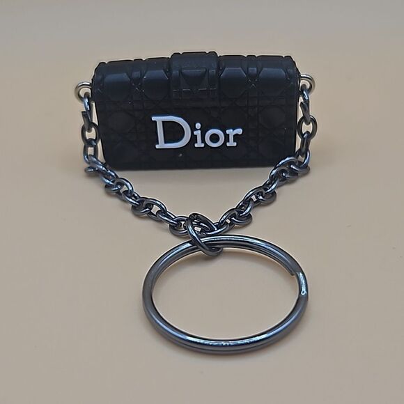 Black or Pink Dior Purse Key Chain - Picture 1 of 3